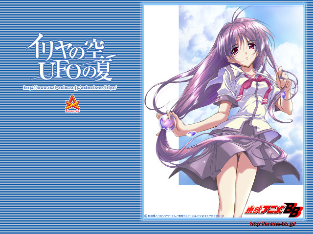 Girl purple dress wand sky free wallpaper for desktop - medium preview image