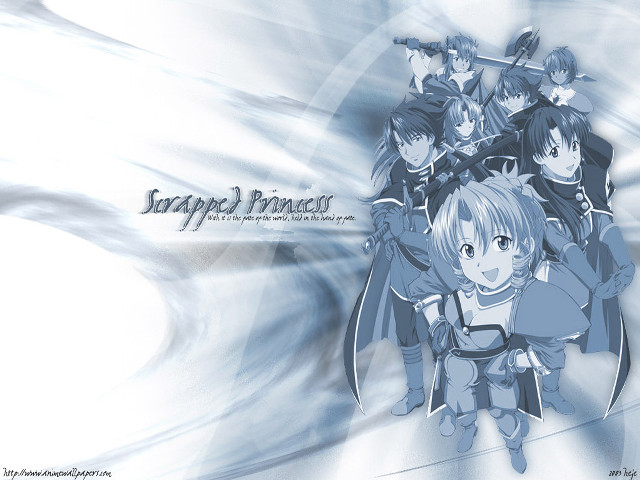 Trapped princess anime group blue free wallpaper for desktop - medium preview image