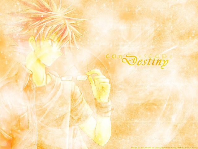 Anime boy yellow background rayonism free wallpaper for desktop - medium preview image