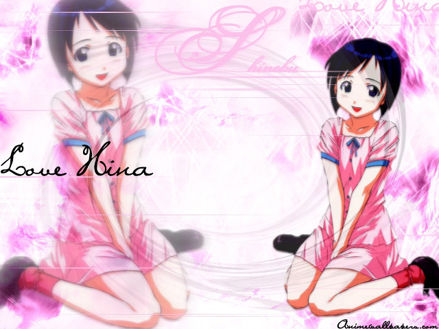 Girl pink background anime mannerism free wallpaper for desktop - medium preview image