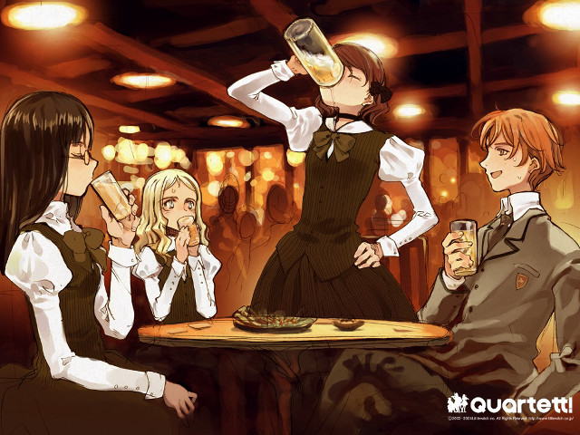 Bar group drinking beer portrait free wallpaper for desktop - medium preview image