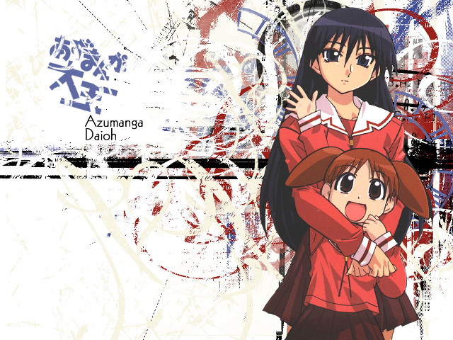 Anime couple paint splatters school free wallpaper for desktop - medium preview image