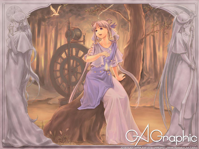 Alice prin forest wheel bird free wallpaper for desktop - medium preview image