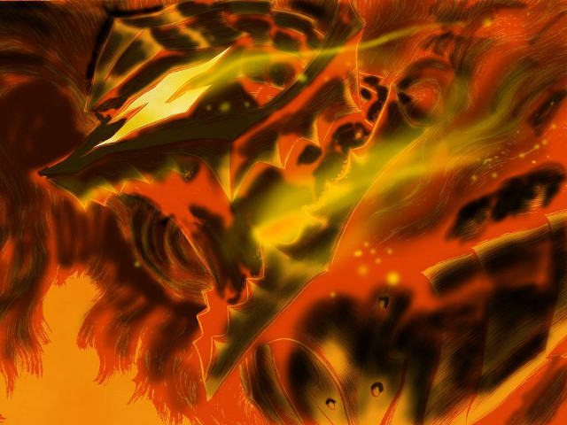 Tiger fire embers explosion monster free wallpaper for desktop - medium preview image