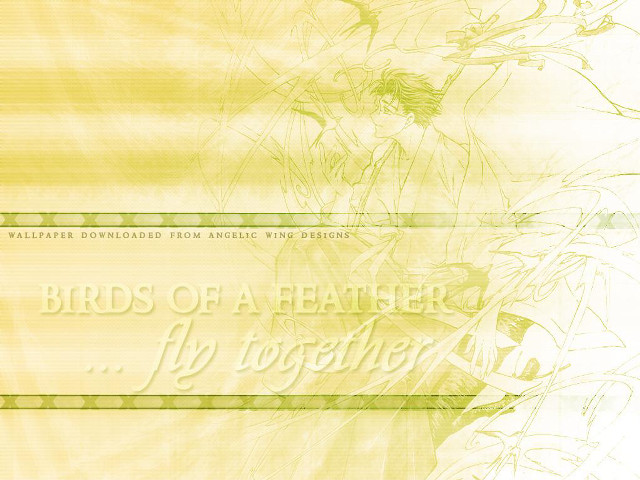 Yellow bird flower quote artnouveau free wallpaper for desktop - medium preview image