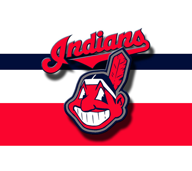 Cleveland indians logo on red free wallpaper for tablet - medium preview image