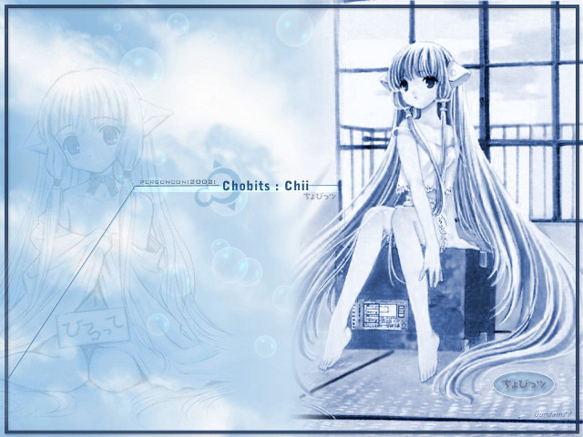 Anime girl suitcase room clouds free wallpaper for desktop - medium preview image