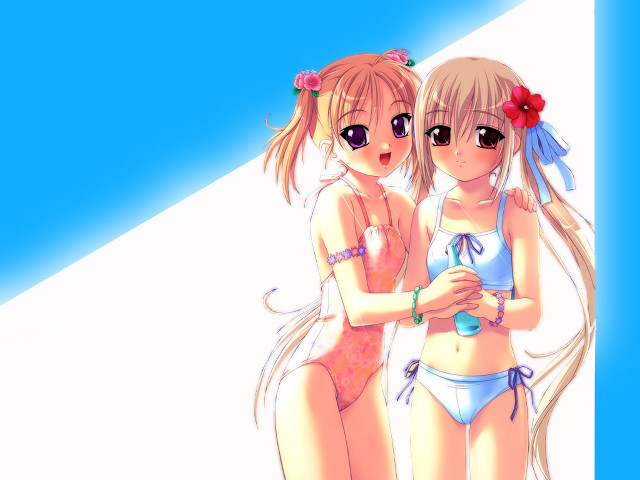 Ai mitsu anime girls bikinis free wallpaper for desktop - medium preview image