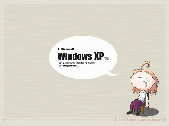 Cartoon character sitting chat chair free wallpaper for desktop - medium preview image