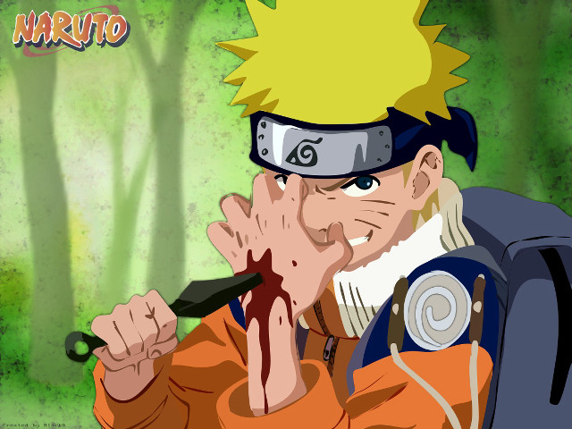 Man blonde haired naruto forest free wallpaper for desktop - medium preview image