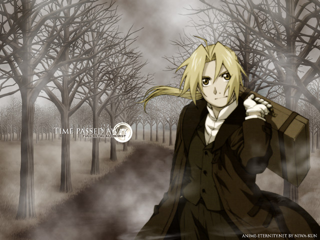 Gothic anime forest blonde Edward free wallpaper for desktop - medium preview image