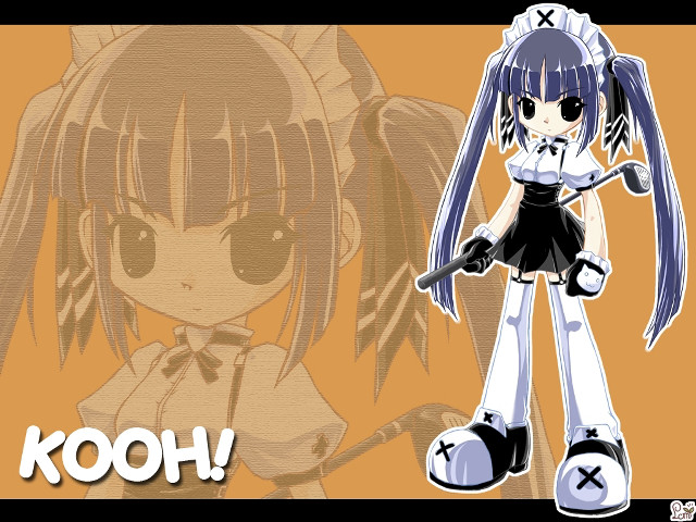 Anime girl longhair blackdress gun free wallpaper for desktop - medium preview image