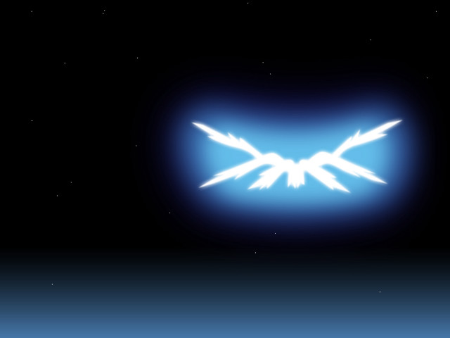 Blue bird white wings night free wallpaper for desktop - medium preview image