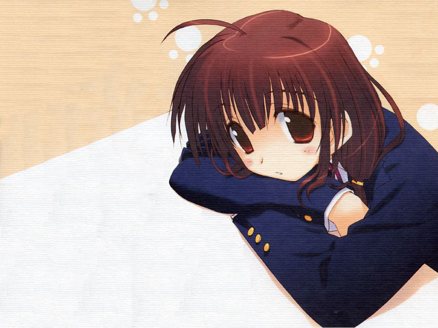 Anime girl long hair blue #13 free wallpaper for desktop - medium preview image