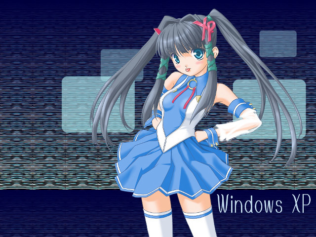 Girl blue dress knife vaporwave free wallpaper for desktop - medium preview image