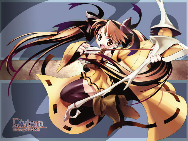 Bow archer yayoi rayonism magicalgirl free wallpaper for desktop - medium preview image