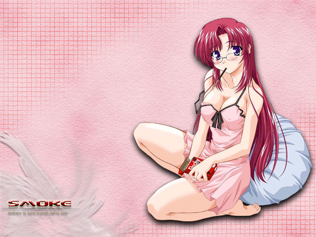 Pink haired girl bird background free wallpaper for desktop - medium preview image
