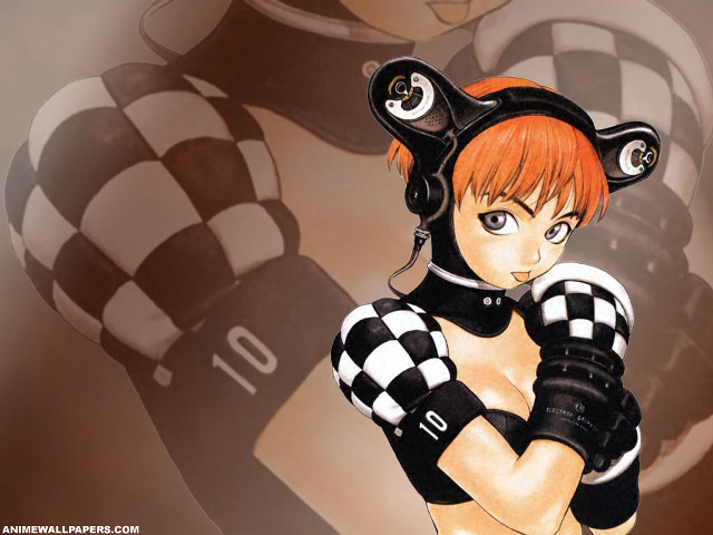 Woman cat costume checkered top free wallpaper for desktop - medium preview image