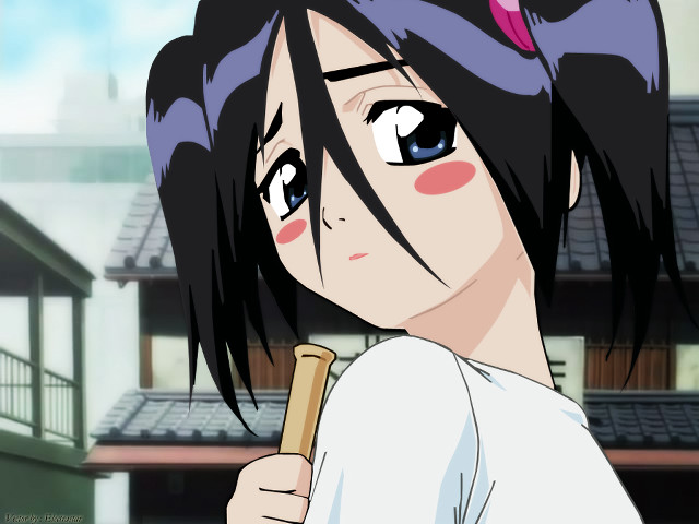 Anime girl bat building sky free wallpaper for desktop - medium preview image