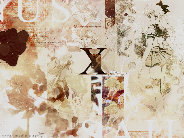 Anime collage flower letters girls free wallpaper for desktop - medium preview image
