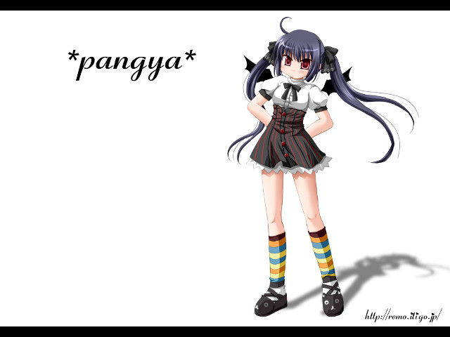 Girl cat uniform pantyja portrait free wallpaper for desktop - medium preview image