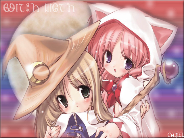 Anime girls hats cat ears free wallpaper for desktop - medium preview image