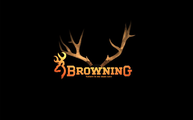 Deer antlers logo black background free wallpaper for desktop - medium preview image