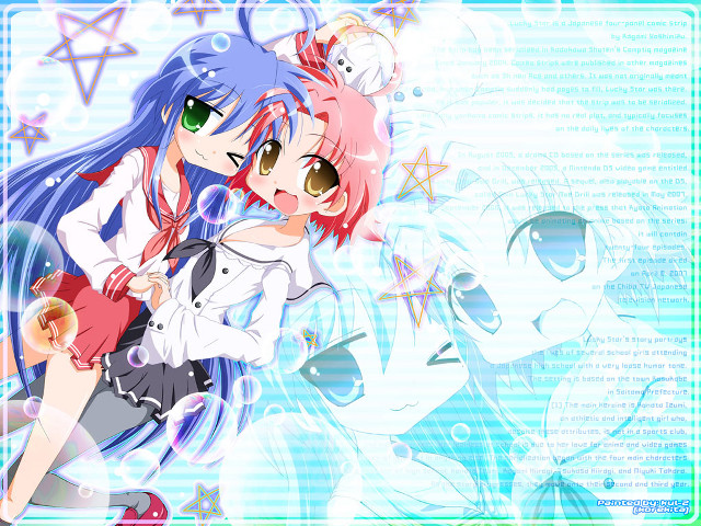 Anime girls green eyes long #2 free wallpaper for desktop - medium preview image