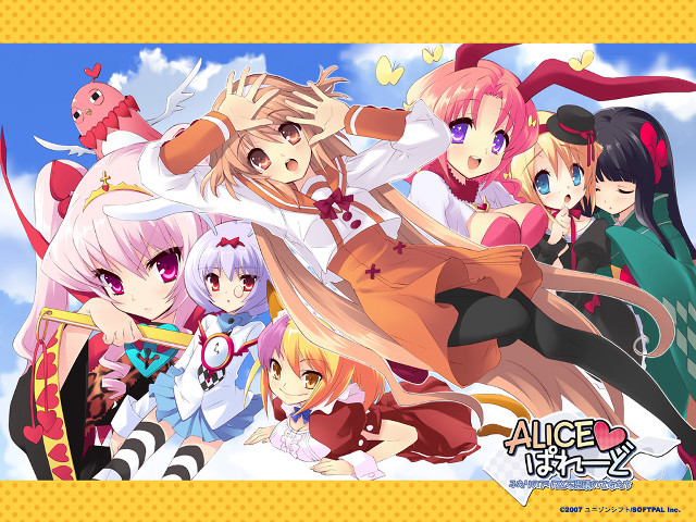 Anime girls blue sky butterflies free wallpaper for desktop - medium preview image