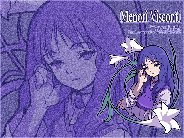 Ayako rokkaku girl longhair purple free wallpaper for desktop - medium preview image