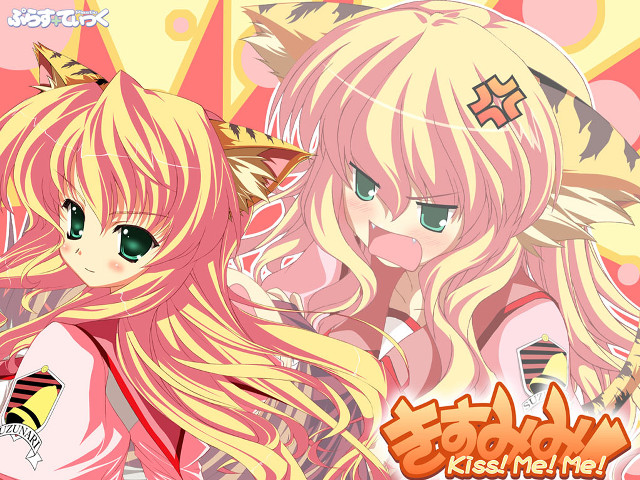 Blonde girls cat ears anger free wallpaper for desktop - medium preview image