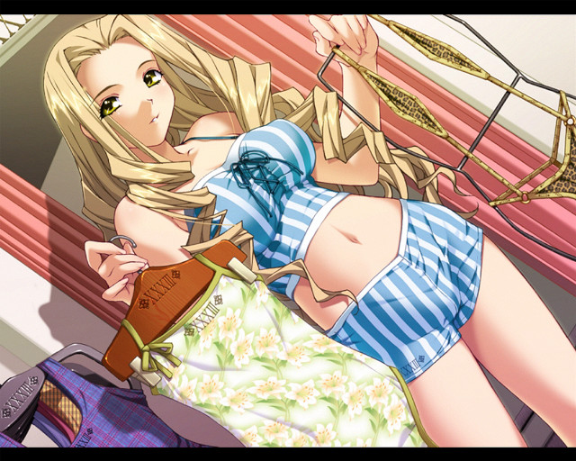 Woman stripes bed purse remodernism free wallpaper for desktop - medium preview image