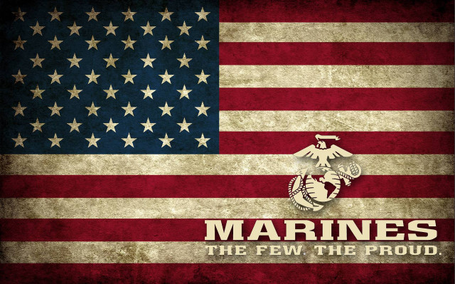 Marine emblem flag the few free wallpaper for desktop - medium preview image