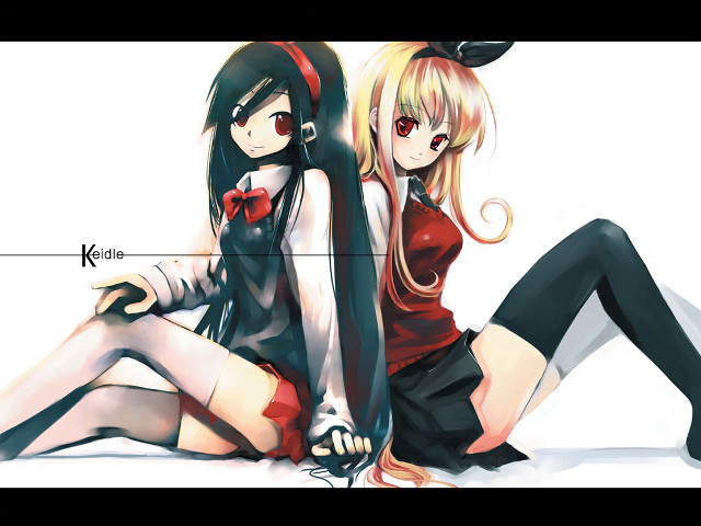 Anime girls gothic manga yandere free wallpaper for desktop - medium preview image