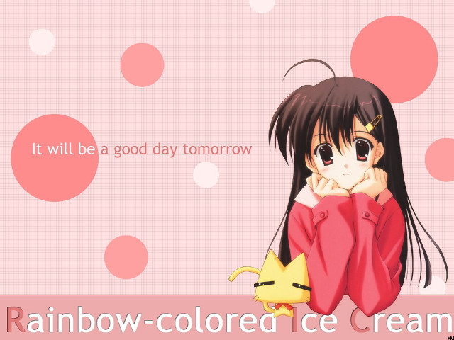 Girl long hair red shirt #2 free wallpaper for desktop - medium preview image