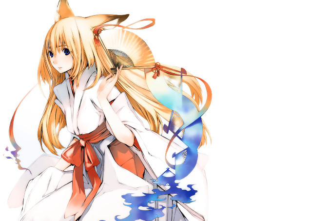 Alice prin fox ears hakama free wallpaper for desktop - medium preview image