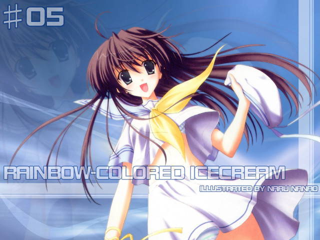 Girl white dress yellow scarf free wallpaper for desktop - medium preview image
