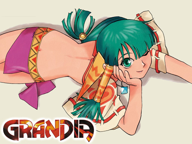 Cartoon girl green hair bikini free wallpaper for desktop - medium preview image