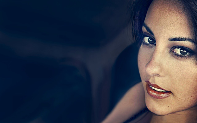 Araceli gilbert woman black dress free wallpaper for desktop - medium preview image