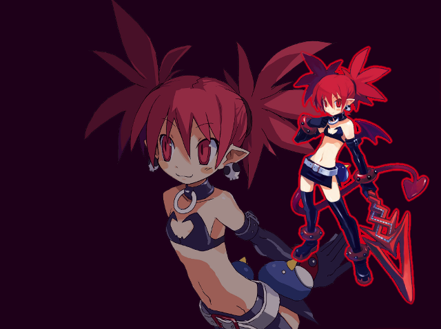 Red haired demon girl yayoi free wallpaper for desktop - medium preview image