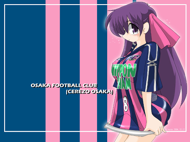 Girl uniform blush purple hair free wallpaper for desktop - medium preview image