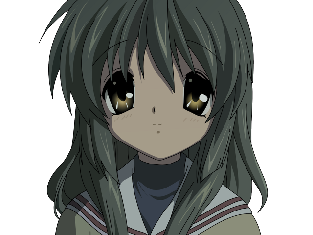 Girl longhair bigeyes sad look free wallpaper for desktop - medium preview image