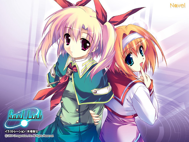 Anime girls longhair bows schooluniform free wallpaper for desktop - medium preview image