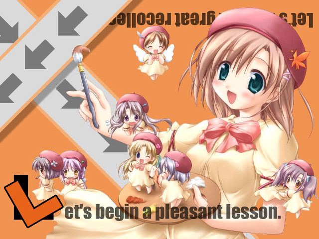 Pink hat girls arrows anime free wallpaper for desktop - medium preview image