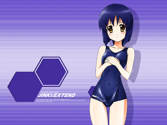 Blue dress girl purple background free wallpaper for desktop - medium preview image