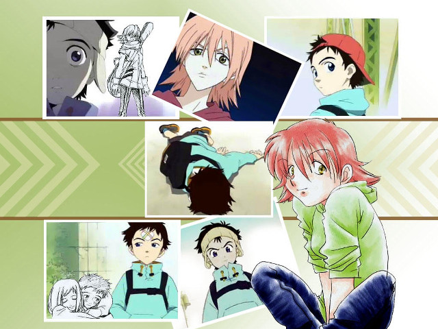 Anime characters expressions girl boy free wallpaper for desktop - medium preview image