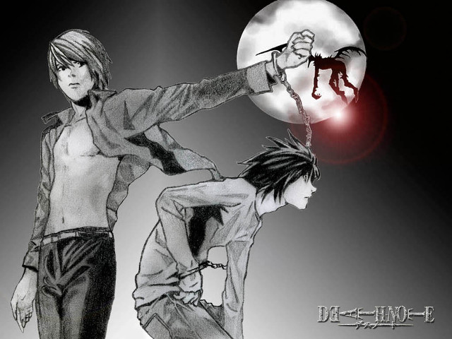 Moonlight chained manga gothic boys free wallpaper for desktop - medium preview image