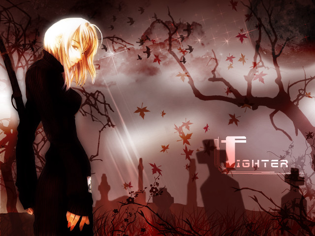 Gothic anime forest moon fallen free wallpaper for desktop - medium preview image