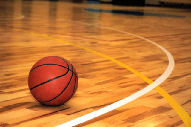 Basketball court yellow line deep free wallpaper for desktop - medium preview image