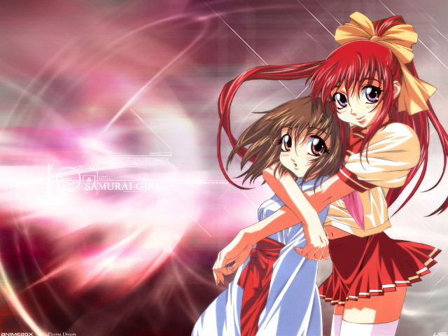 Anime girls hug star background #2 free wallpaper for desktop - medium preview image